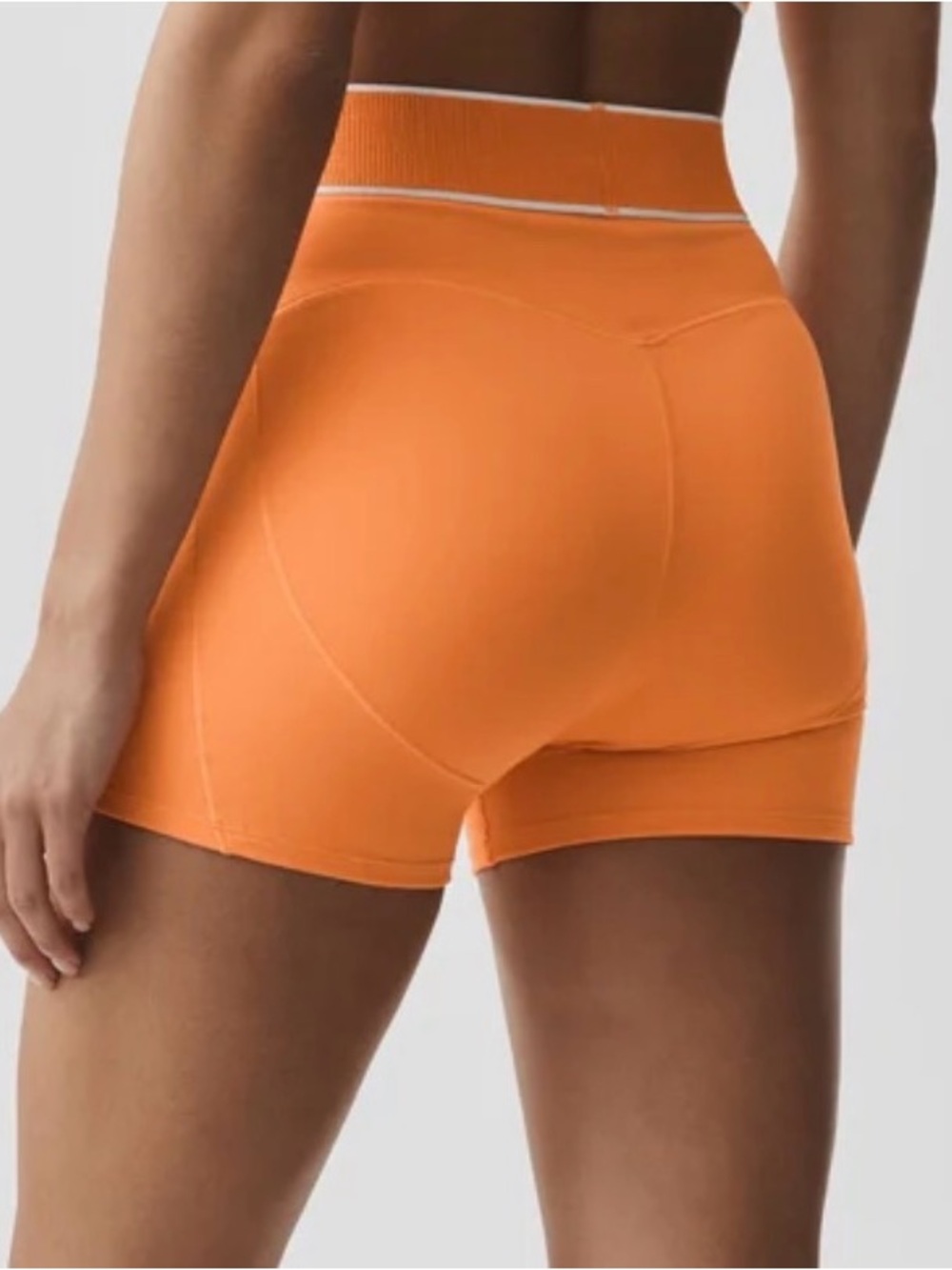 NWT ALO Softsculpt Amp It Up 3" High-Waist Shorts - Satsuma Breeze - Size S - Picture 2 of 9